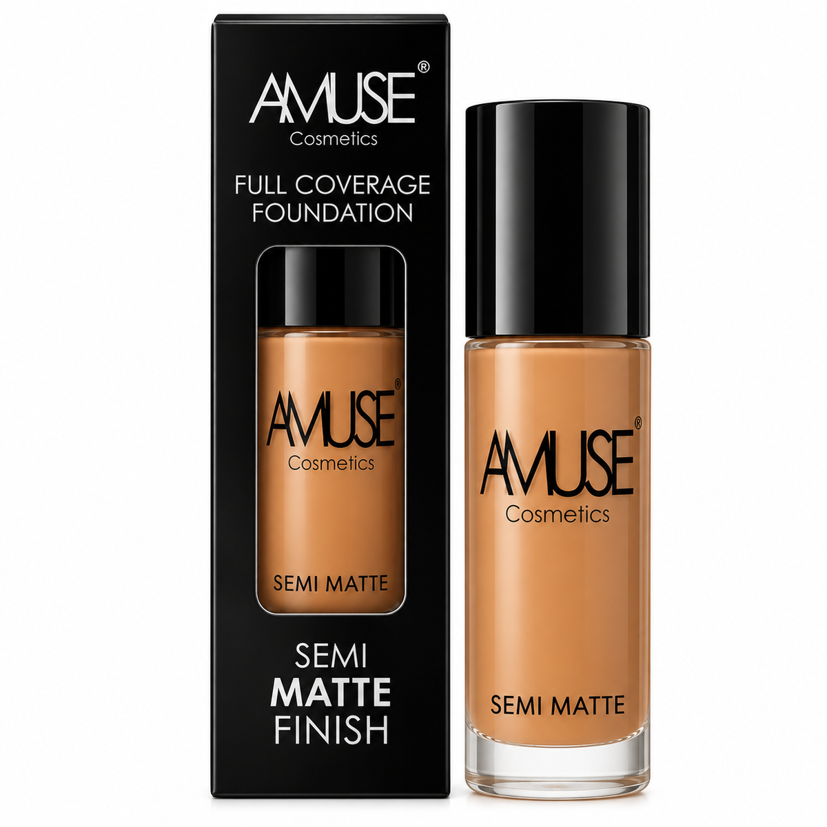 AMUSE Semi Matte Finish Full Cover Foundation