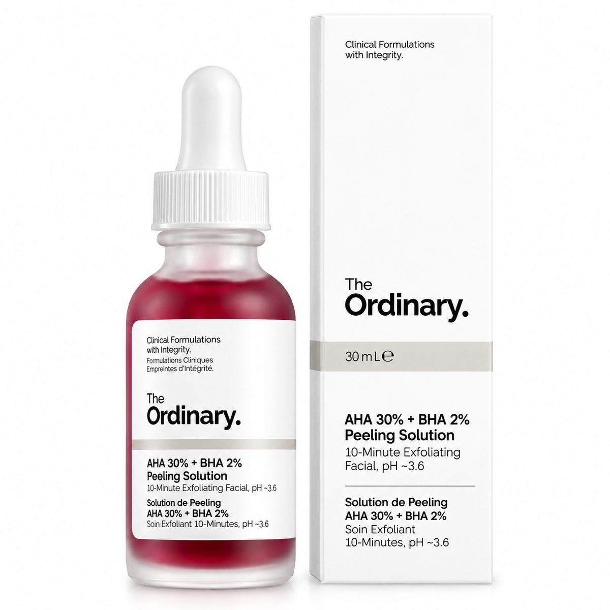 The Ordinary. Solución exfoliante AHA 30% + BHA 2%
