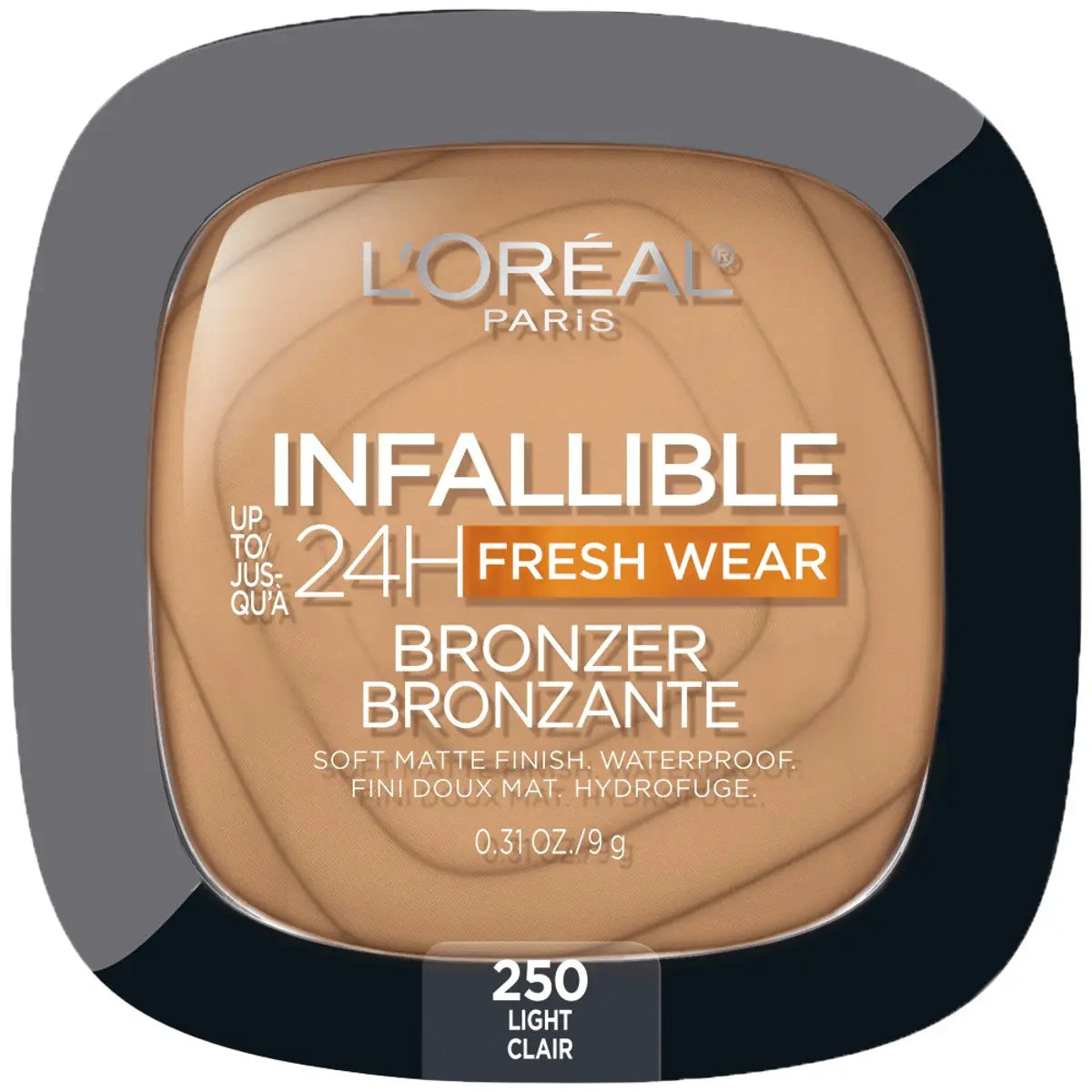 Polvos bronceadores mate L'ORÉAL PARiS, resistentes al agua, a prueba de transferencias, duración 24 horas